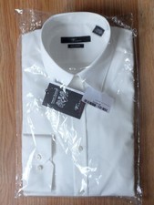 Venti Black Label Solid Stretch Button Front Dress Shirt 15 Small - 148 NEW