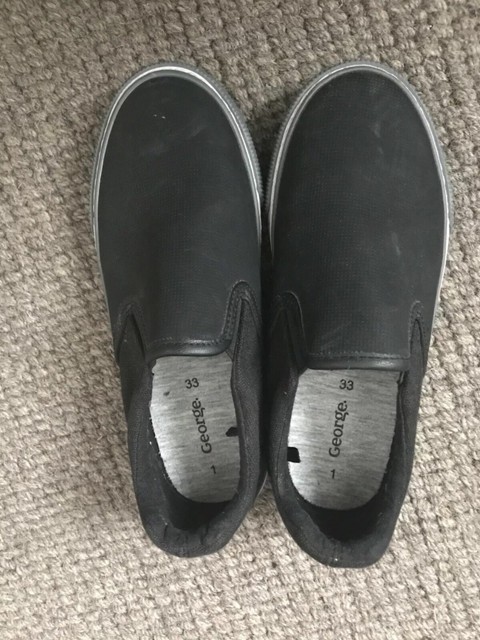 asda boys black shoes