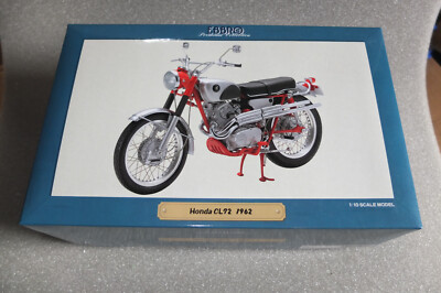 Ebbro 1:10 Honda cl72 red 1962 10011 vintage bike model 1/10 NOS rot