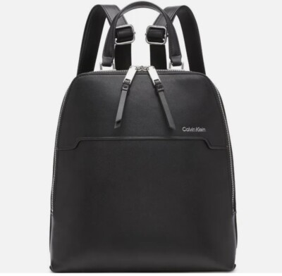 Calvin Klein Jasper Heathered Texture Zip-Around Backpack Black/Gray Women\'s Bag Calvin Klein Backpacks for Women | Online Sale up to 58% off  main image 3