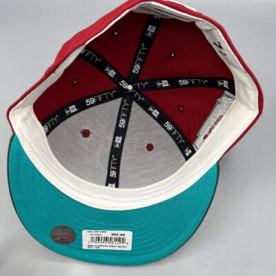 帽子 NEW ERA 59FIFTY ATLANTA BRAVES 7 3/8 Atlanta Braves Hat Men 7 3/8 Red Green 59Fifty New Era MLB Fitted