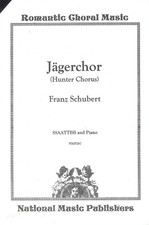 Schubert Hunter Chorus Sheet Music SSAATTBB Choir w Piano 2000 Schmidt Carl