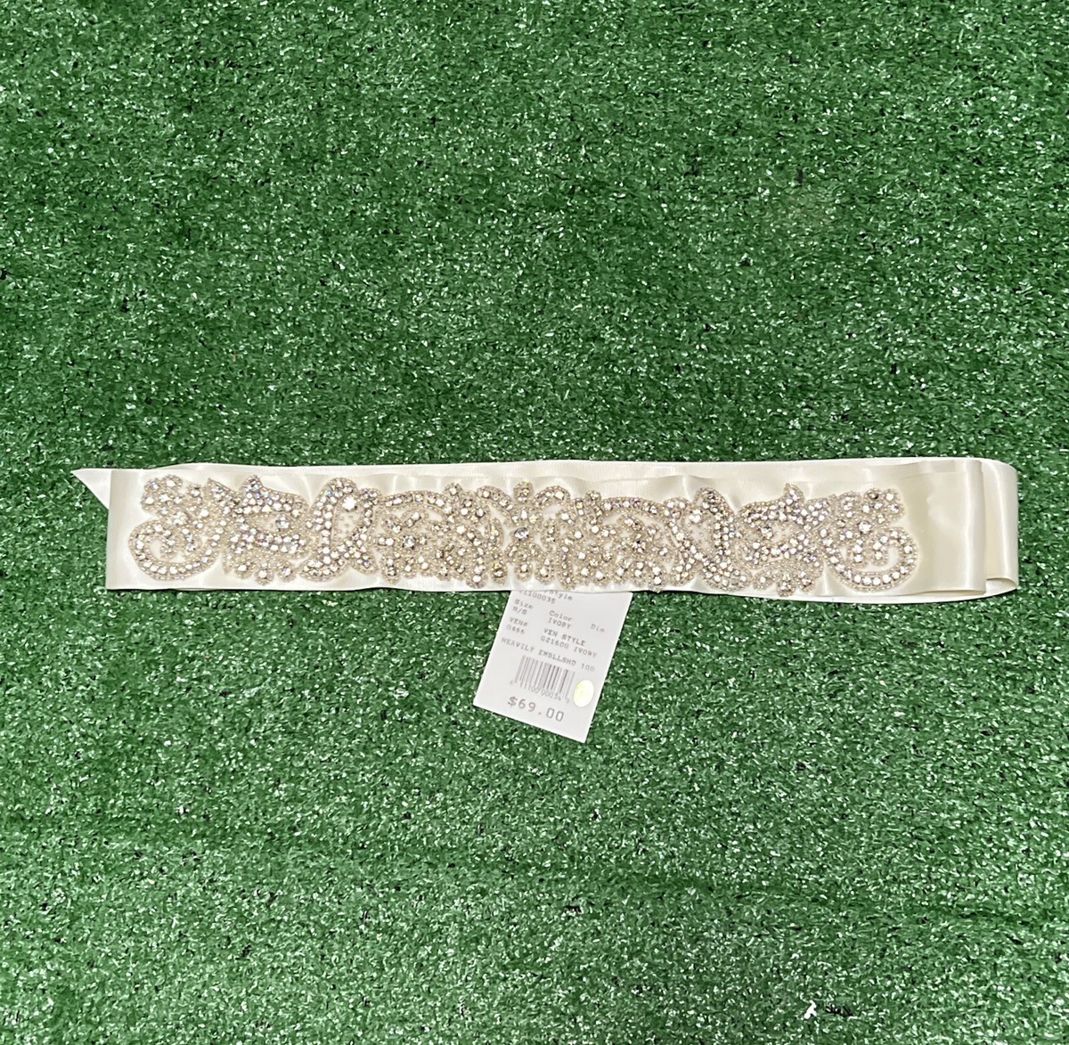 David\'s Bridal Belt Ivory David main image 3