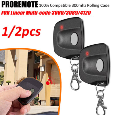 10 Dip Switch MultiCode 3060 Compatible Firefly Keychain Gate Remote 300MHz