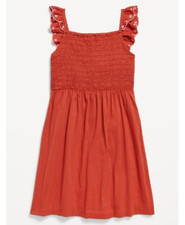 Old Navy Sleeveless Fit and Flare Smocked Dress for Girls XL 14-16 NWT