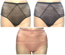 VICTORIAS SECRET DREAM ANGELS SHEER HIGH WAIST THONG PANTY SHIMMER MESH NWT