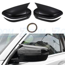 2x Schwarz Spiegelkappen Für BMW 3er G20 5er G30 6er G32 Außenspiegel Abdeckung