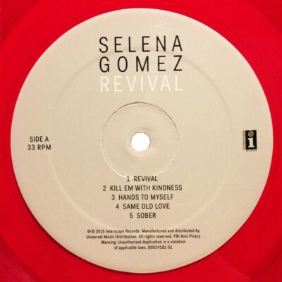 Selena Gomez – Revival (2015) Interscope Records – B0024181-01 red