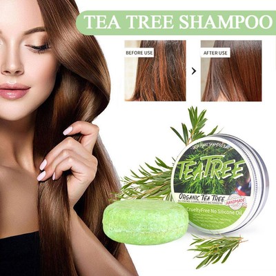 Tea Tree Extract Washing Hair Soap Pure Plant Natural Soap Hair Soap P4A8