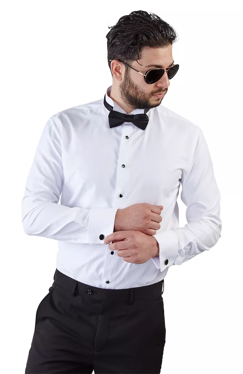 Fitted white hotsell dress shirt