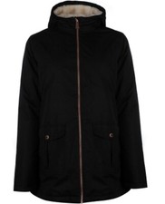 Gelert Trail Parka Ladies Black Coat Size Uk 12 (refr3)