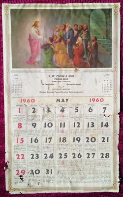 1960-calendar-page-august-may-the-good-samaritan-artwork-ebay