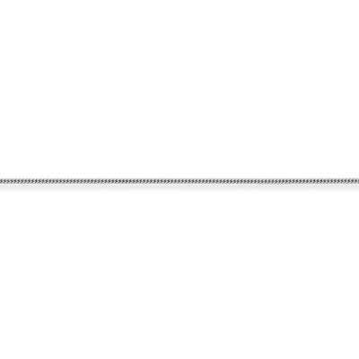 Klassischer Panzeranhänger Halskette 9 kt Weißgold Jewelco London Halskette - Stärke 1,3 mm