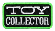 Toy Collector Embroidered Patch Black/Neon Green Iron-On Sew-On Backpack Bag Hat