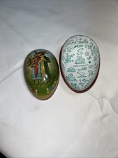 vintage Nestler paper mache Easter egg candy container made in Germany