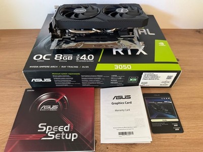 ASUS Dual GeForce RTX 3050 OC 8GB GDDR6 Grafikkarte - voll funktionsfähig m. OVP