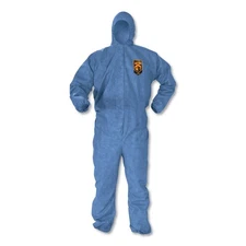 KleenGuard 45024 A40 Elastic-Cuff Coveralls - X-Large Blue (24/CT) New