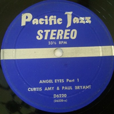 Curtis Amy - Angel Eyes Part 1/Angel Eyes Part 2 - Used Vinyl Record  - G8100z