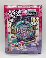New Sticki Rolls Sticki Band Sticker Bracelet Series 2 Teal Collectible NEW