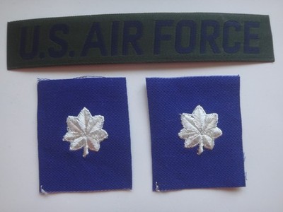 US Air Force Taschenmaßband + Paar US Air Force Lt. Colonel Rangkragen
