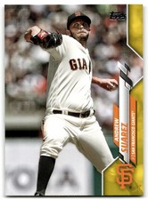 2020 Topps Update #U-217 Andrew Suarez Yellow San Francisco Giants