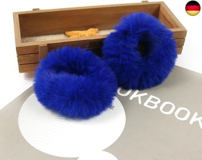 10 Stück Plüsch Haargummis aus Kunstfell Pelzig Elastische Baby Scrunchies Flaus