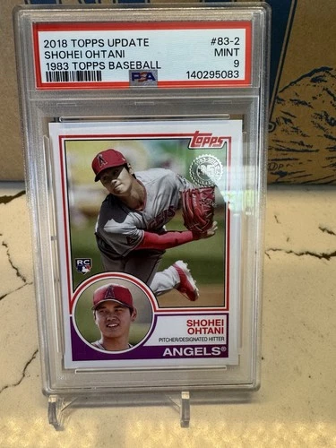 2018 Topps Update Series 1983 Topps Design Shohei Ohtani #83-2 Rookie PSA 9