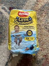 Huggies Little Swimmers Swim Nappies Disposable Diapers Size 2-3 7-18lbs X 12