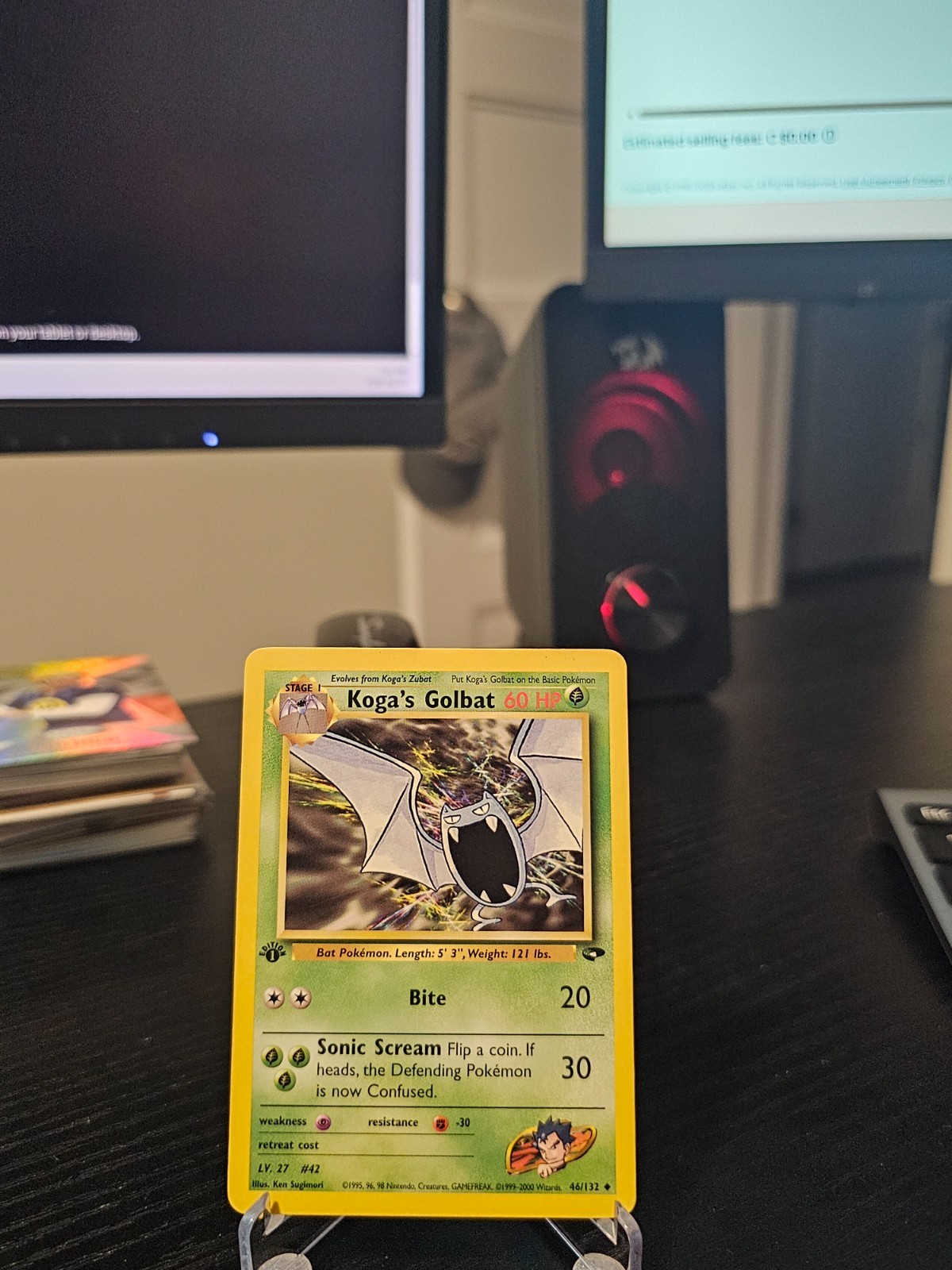 Koga's Golbat #46 - 1st Edition - Gym Challenge - NM