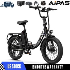 20"Fat Tire Electric Bike 1000W Peak 48V/12.8AH 28MPH ebike for Adult NEW
