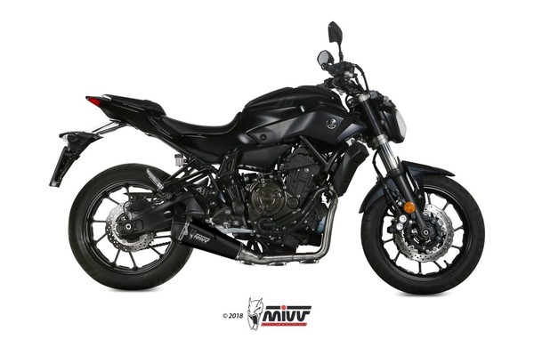 Endrohr Mivv Delta Race Schwarz Yamaha MT-07 700 2014 2015 2016 2017-image