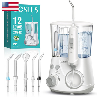 Coslus E2 Advanced Water Flosser For Teeth 2 Modes 12 Pressure Settings