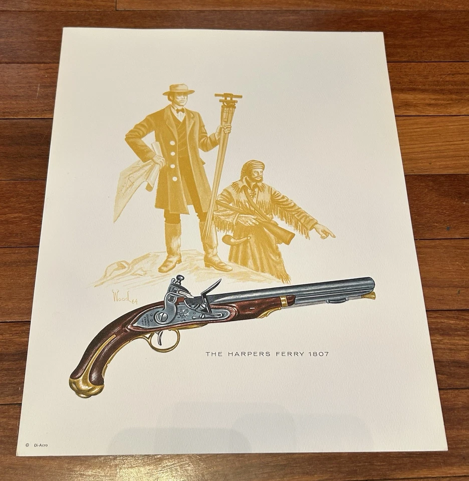 Di-Acro Firearm Colt Rifle Harpers Ferry Guns Art Prints by Paul Wood 1964-1965 - Image 3 of 4