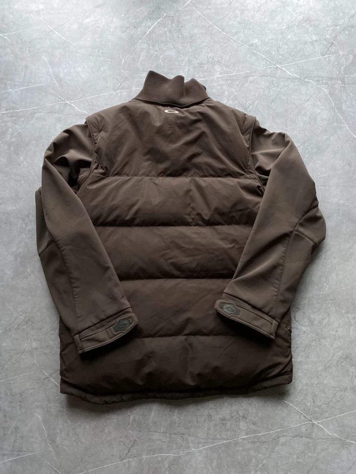 Rare Oakley Down Jacket & Vest 2 in 1 Nylon Outdoor Gorpcore Brown Size M - Image 4 of 4