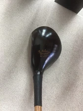 Antique Hickory Wood Shaft Wilsonian Very Large Head Brassie 13* Golf Club C9