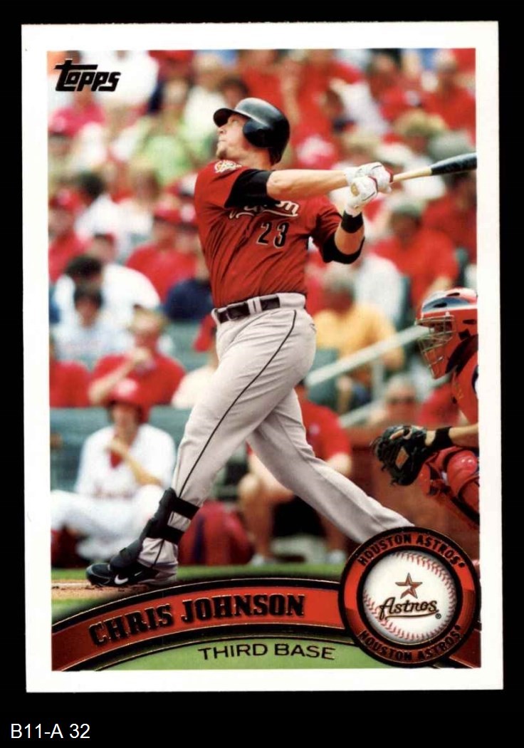 2011 Topps #32 Chris Johnson Astros 8 - NM/MT