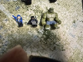 LEGO 76055 Killer Croc Sewer Smash Batman Figure Used 3/5 Mini Fig With Manual