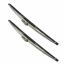 12 Stainless Steel Windshield Wiper Blades 2pcs Front For Gm Polished