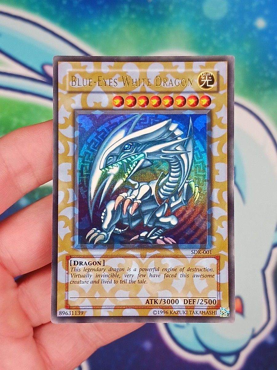 Millennium Ring" Blue-Eyes White Dragon SDK-001 - NM - Sun Bleached 1.5  Years | eBay