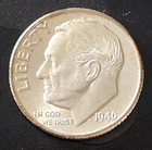 1946-P Roosevelt Dime 90% Silver 10c US Coin Phila. Mint Circulated Low Shipping