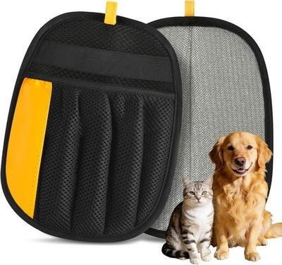 1PC Electrostatic Pet Hair Removal Gloves Brush Double-sided Pet Grooming Gloves