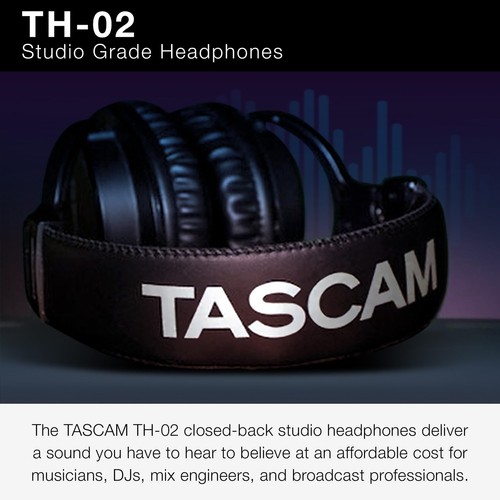 TH-02 Professional Studio Monitor Headphones, Wired, Over Ear — for Recording... - Picture 2 of 9