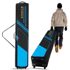 Snowboard Bag with Wheels, Up to 195CM Padded Waterproof Ski Bags for Air Tra...