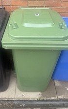 Image of Green 240L Refuse Wheelie Bin Heavy Duty, Council Approved