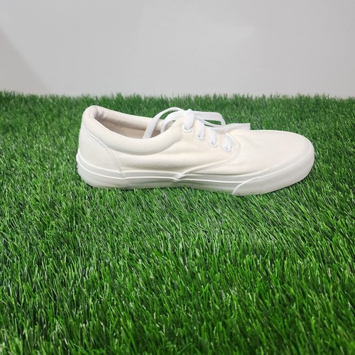 Zapatillas bajas de lona blancas Hurley Marley talla 4 unisex para niños con cordones - Imagen 6 de 12