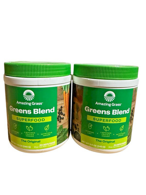 2 X Amazing Grass Greens Blend Superfood Vegan Powder - Original - 8.5oz 5/2026
