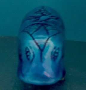 Blue William The Hippo Made In Egypt Ceramic Figurine Goddess Statue