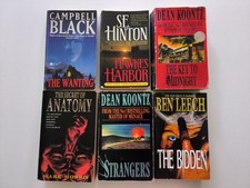 Vintage Horror PB Lot of 6 - Dean Koontz, Campbell Black, Ben Leech, Mark Morris