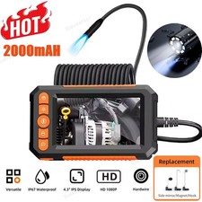 5M Endoscope Camera with Light, 1080P HD Screen Inspection Camera with 8LED US