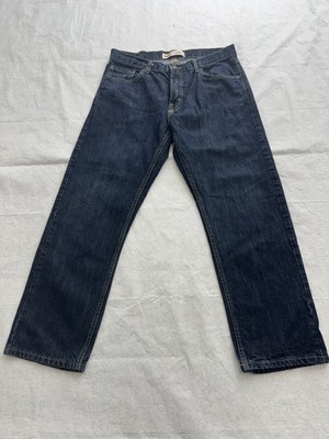 Levis 505 Men W33 L30 Regular Fit Jeans 11  Rise Dark Wash Denim Casual Everyday